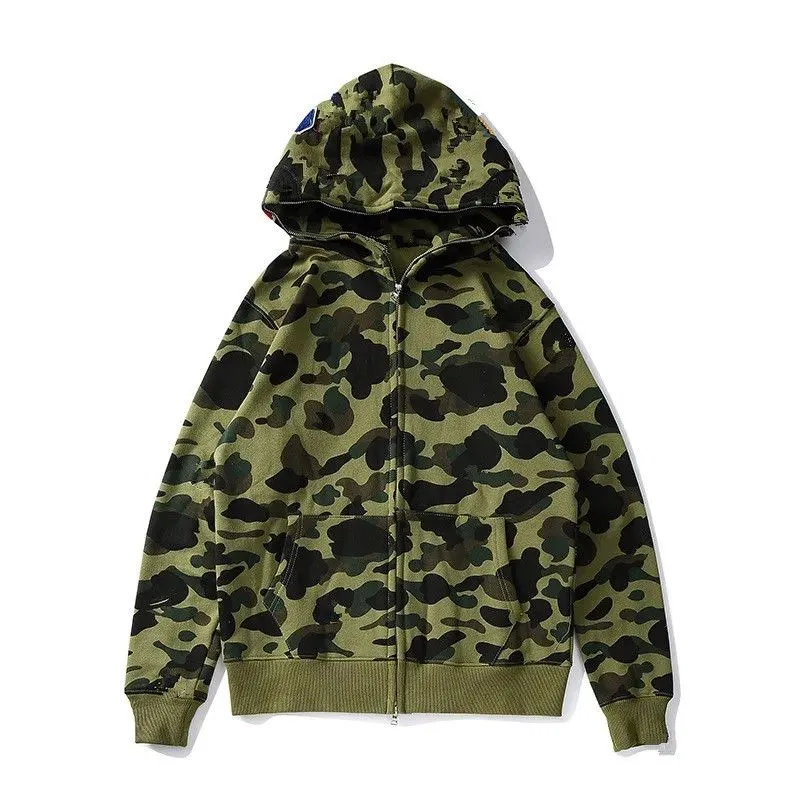 2023 capuz de capuz do novo masculino capuz com capuz completa com capuz para mulher para mulher preta camuflagem de moletom de moletom de moletom de moletom de moldura longa de manga longa solta Hoodieattire