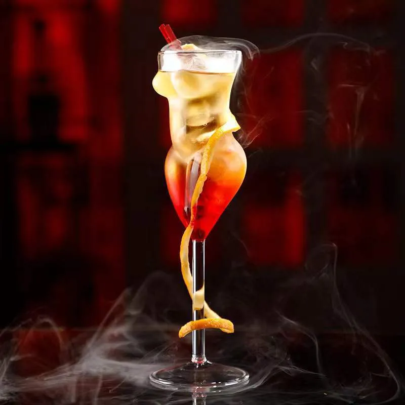 Vinglas med kreativt cocktail glas sexig dam kroppsform whisky bägare vin glas roliga öl kopp för fest hem bar ktv nattklubb 230718