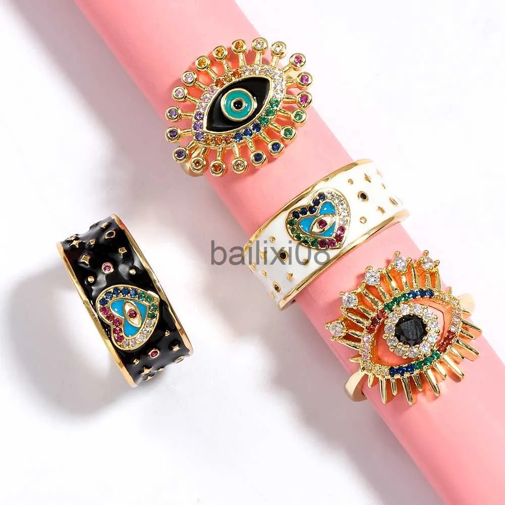 Band Ringe Ringe für Frauen 2020 Neue Sommer Einfache Kupfer Auge Ring Bankett Schmuck Verlobungsring Hochzeit Ringe J230719