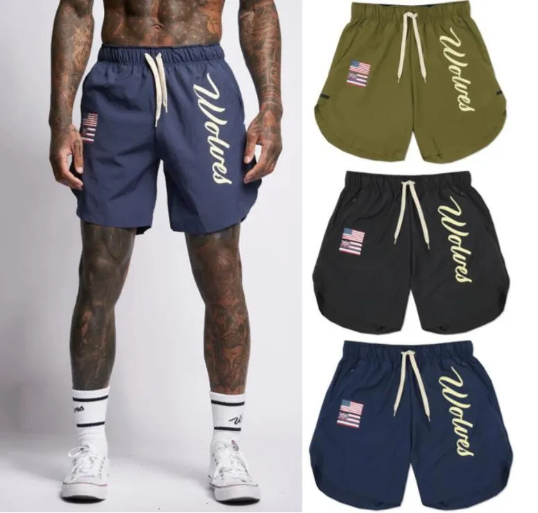 Mężownicze Modne Fitness Shorts kulturystyka Joggers Summer Quickdry Fajne krótkie spodnie Męskie Mężczyzna na plażę marki dresowe 220520