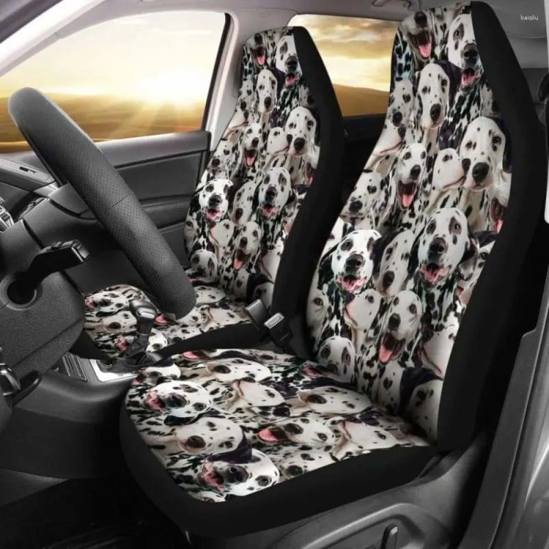 Housses de siège auto Dalmatian Full Face Pack de 2 housses de protection avant universelles