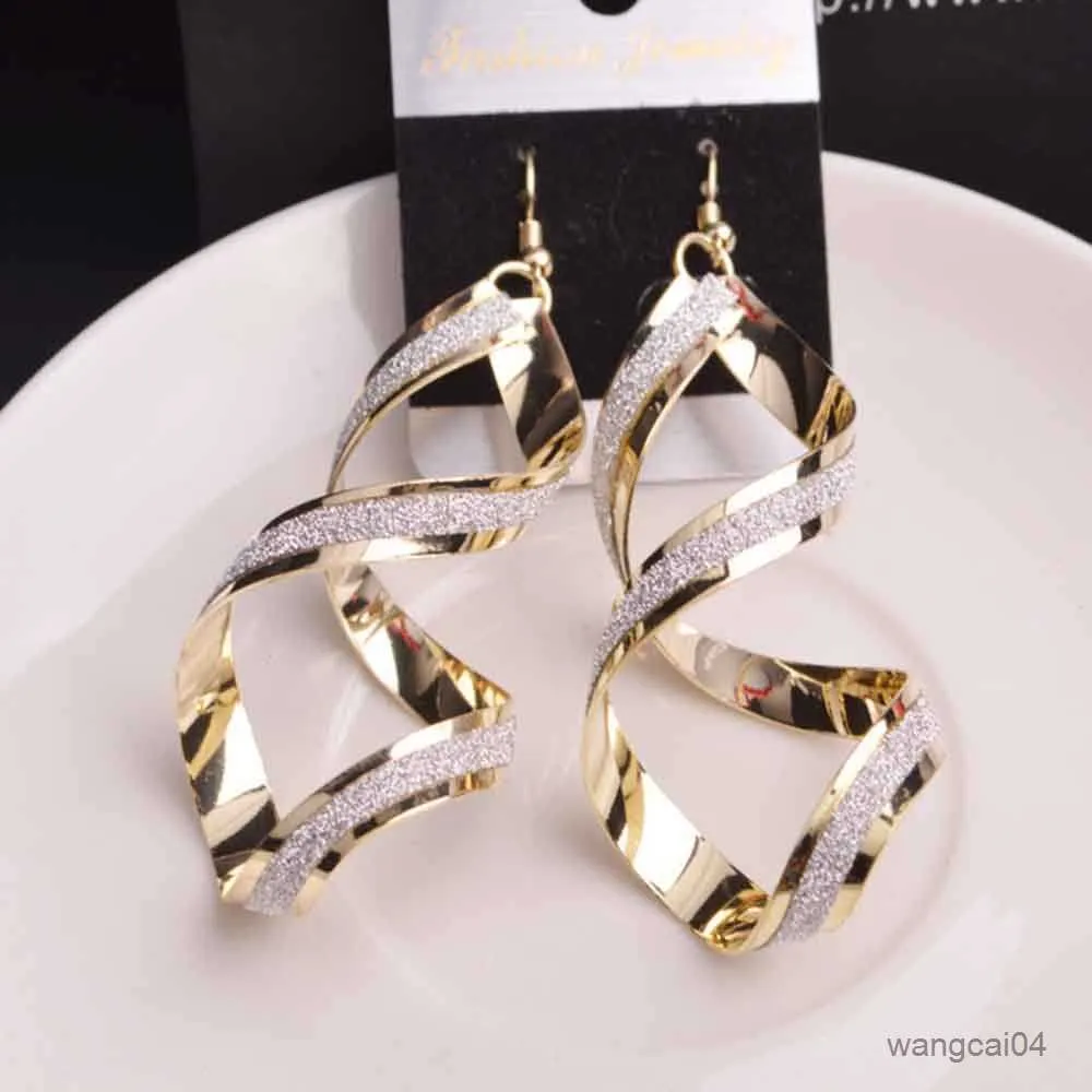 Huggie Earrings With Charm Fashion Long Clip Earrings In Gold And
