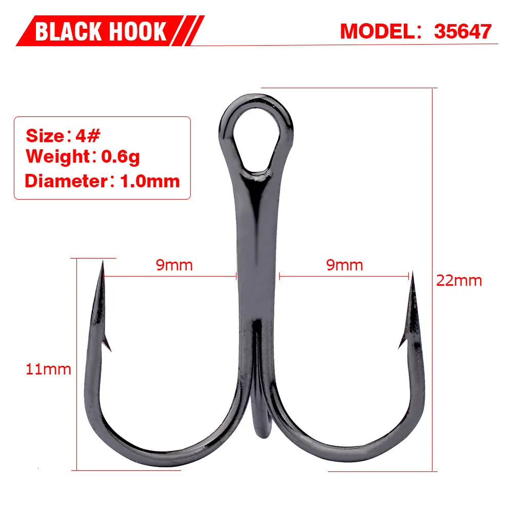 Fishing Hooks High Quality Super Sharp Anchor Hook Size #1 14# Sea Fishing  Hooks Treble Hook Triple Hooks For Fishing Anzol De Pesca 230718 From 12,47  €