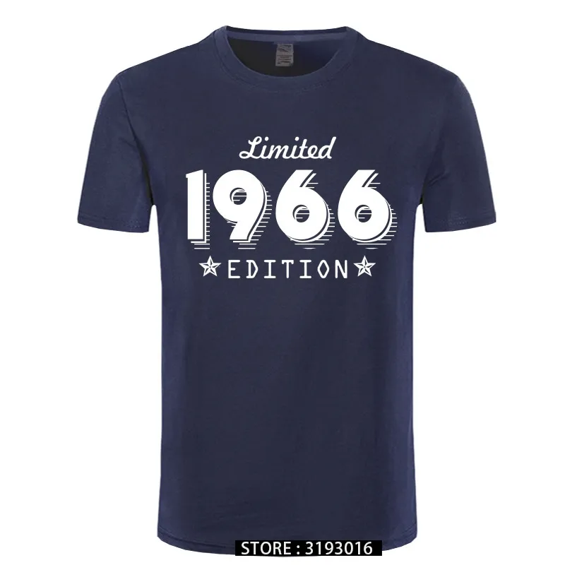 1966 Limited Edition Gold Design Men's Black T-shirt Cool Casual Pride T Shirt Men Unisex Ny mode Tshirt Löst storlek