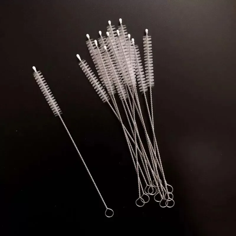 17.5cm Straw brush bottle Cleaners Stainless steel Cleaning Brush nylon brushs Drinking Pipe Cleaner Free Shop