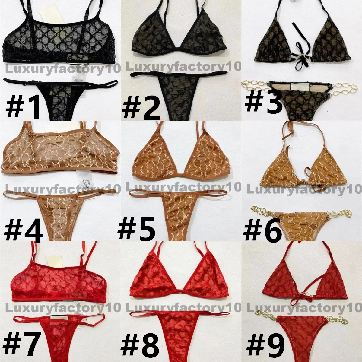 9 Styles Designer Bikini Set Mayo Kadın Seksi Yüksek Bel Mayo Push Yukarı Mayo Çıplak