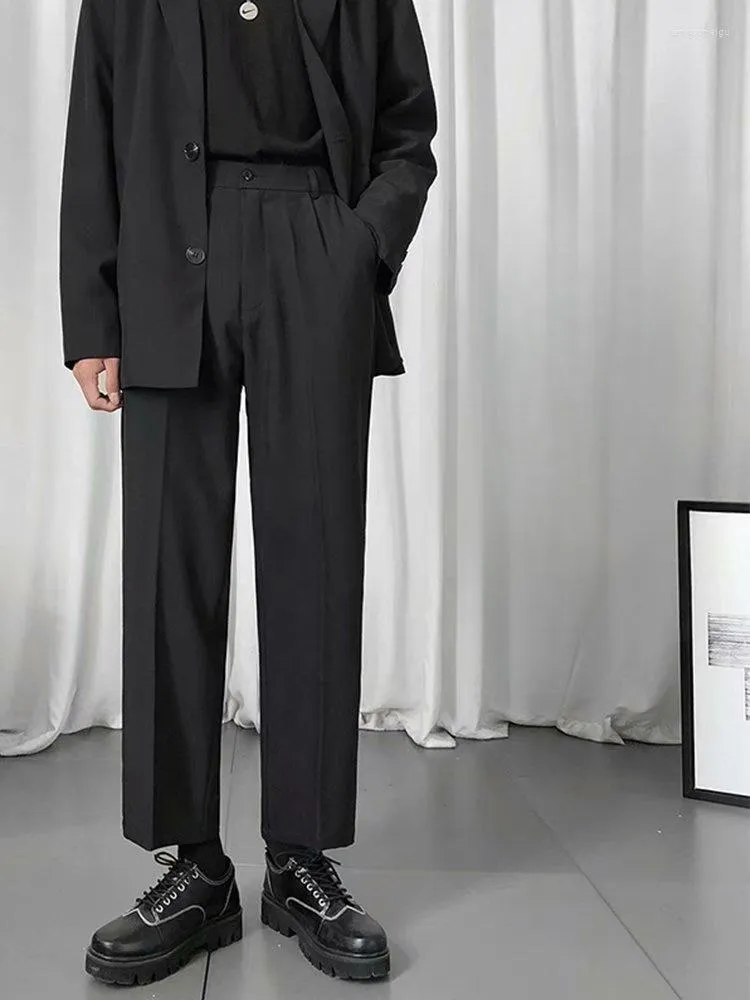 Costumes pour hommes hommes robe costume pantalon printemps automne coton décontracté Stretch mâle pantalon longue ligne droite de haute qualité affaires coréennes Z18