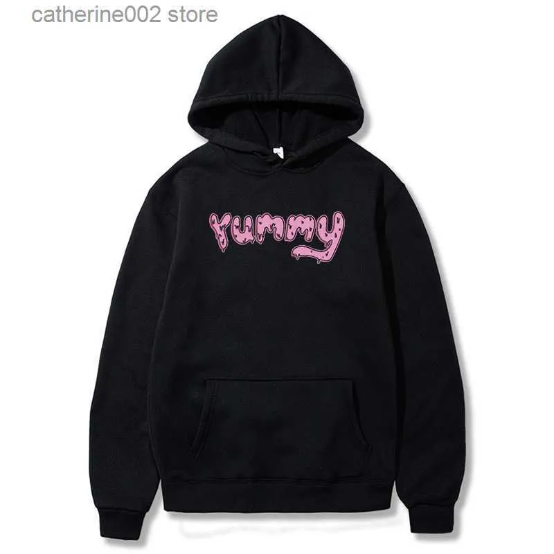 Men's Hoodies Sweatshirts Justin bieber hoodies yummy pink men women hiphop smile cute Sweater shirt T230719