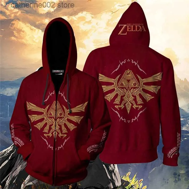 Breath of the wild zip up hoodie outlet