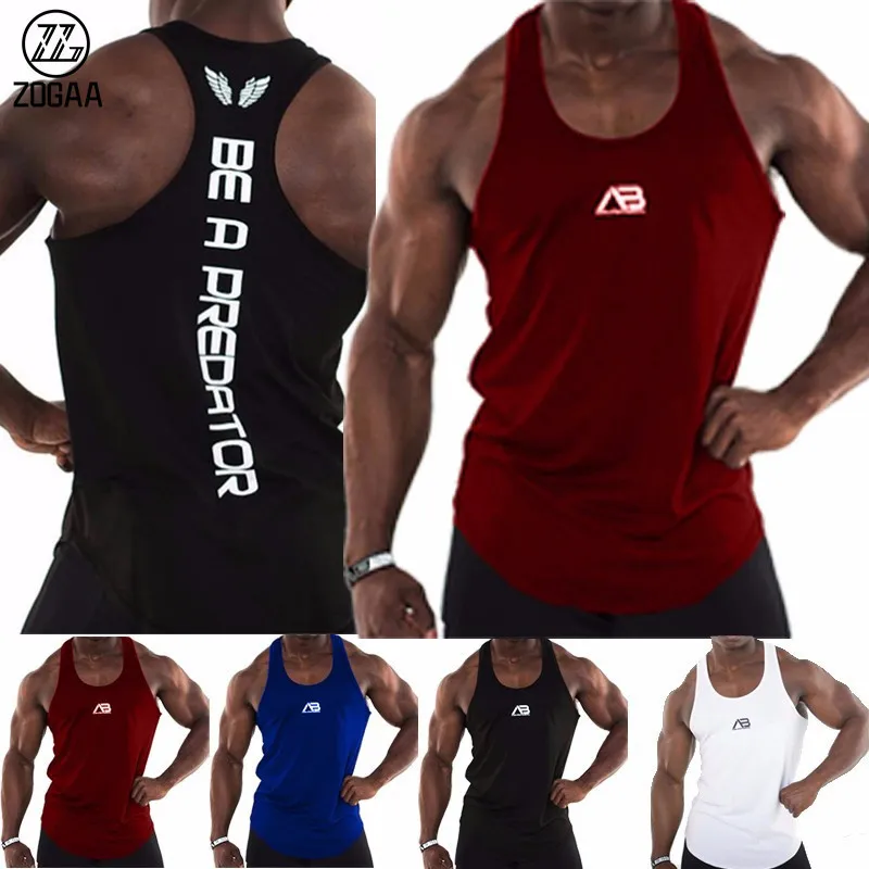 Mens Tank Tops ZOGAA Gym Exercise Quick Dry Sports Top 230718