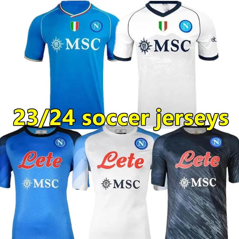 23 24 Maglia da calcio SSC Napoli KVARATSKHELIA LOZANO OSIMHEN ANGUISSA Maglia da calcio Napoli POLITANO MAGLIA MERTENS MARADONA 2023 2024 Maglia da uomo MINJAE