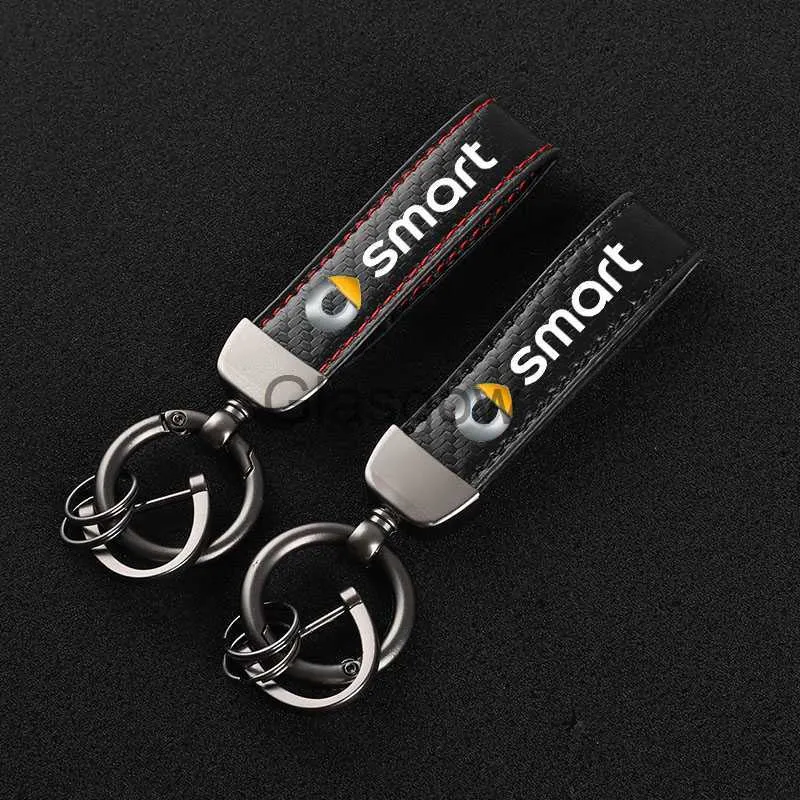 Kar Key Rings Automotive Keychain High Grade Leather Car Key Rings, 360° Rotating ...