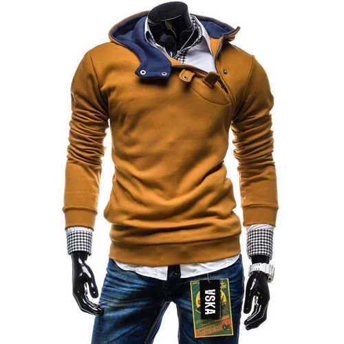 Hot Sale New 2015 Winter Fashion Long-Sleeve Zipper Collar Mens Hoodies And Sweatshirts 4 Color M-3XL