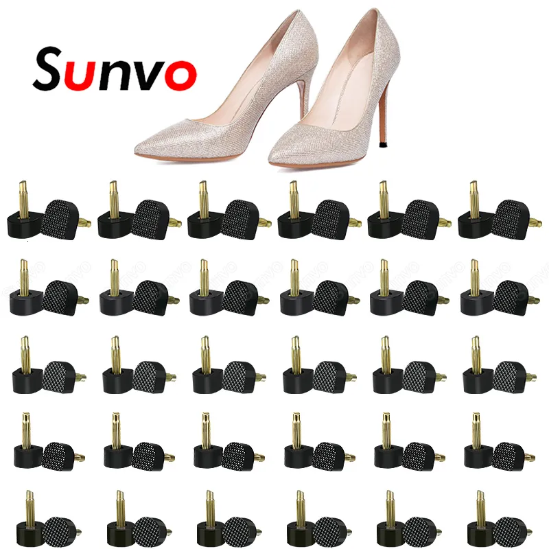 Shoe Parts Accessories Sunvo 60pcs High Heel Protectors Caps for Shoes Repair Stoppers Protect Dowel Lifts Replacement Tips Pins Heels 230718