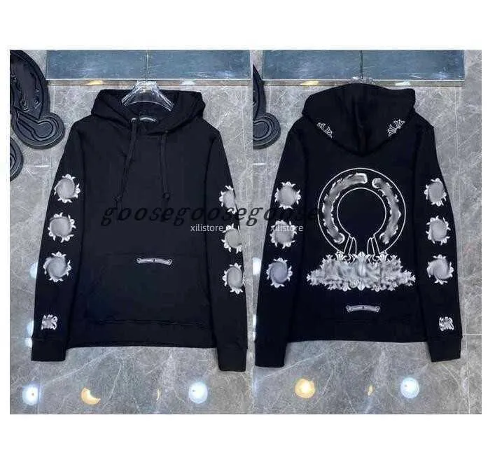 Sweats à capuche pour hommes Sweatshirts hommes hiver coeur à capuche Ch à manches longues manteau ample à capuche hommes femme Hip Hop coeurs 5WV2