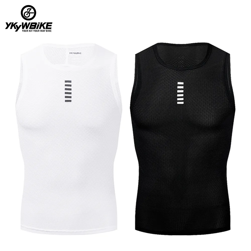 Cycling Shirts Tops YKYWBIKE Men Cycling Base Layer Vest Summer Ride Jersey MTB Bike Bicycle Mesh Underwear Cycle Clothing 230718