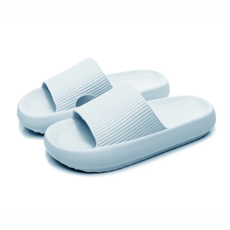 Slippers voor dames met dikke zolen in de zomer, zacht en comfortabel binnenklimaat, koele mop, fecale sensatie, pantoffel, zwart, rood, roze, grijs