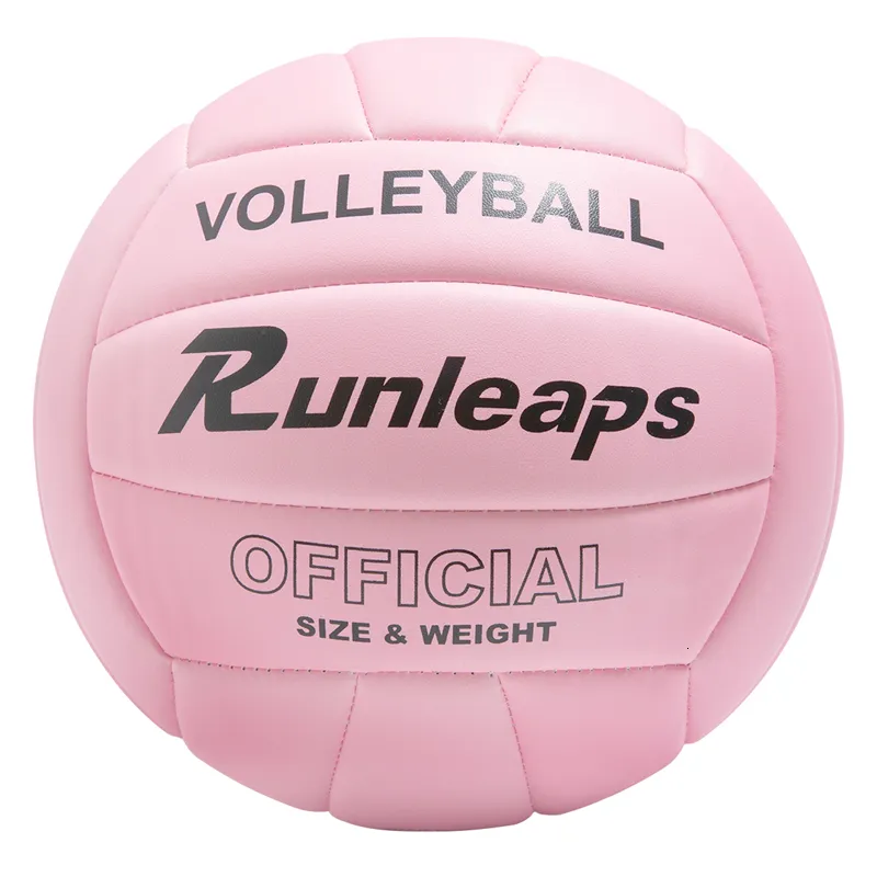 Balls Pink Volleyball Official Size 5 Indoor Suitable for Men Women Teenagers Outdoor Beach Games Gym Training Sports Waterproofing 230719