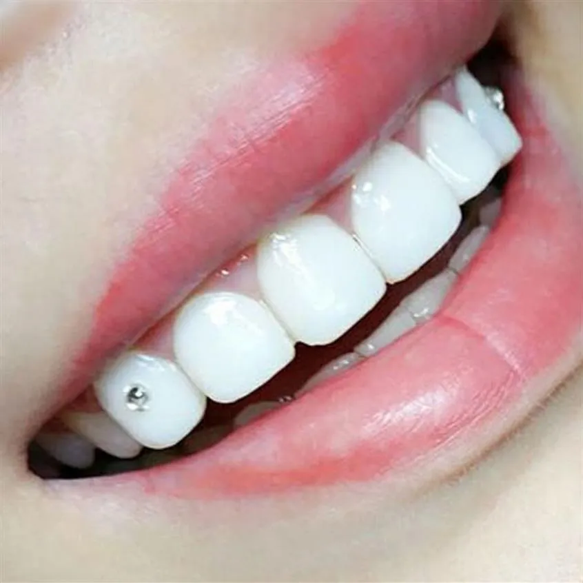 Teeth Jewelry Temporary Tooth Jewels Crystal Diamond Stone Fashion Female Body Jewelry Newest 6box l2846