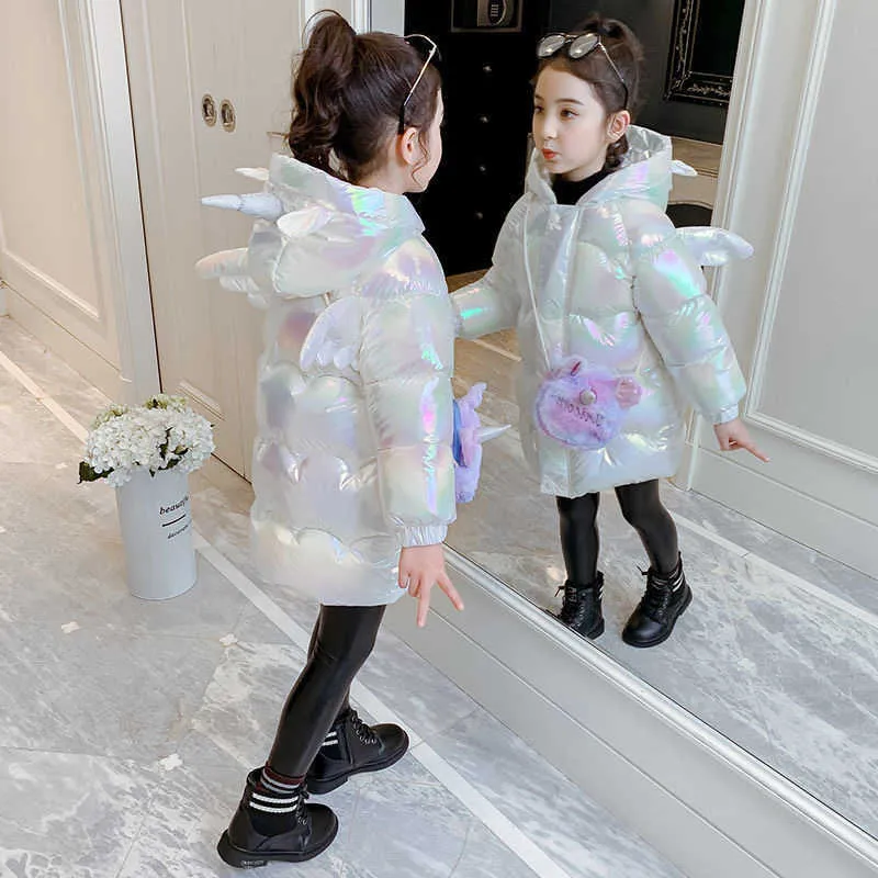Toddler girl top down parka