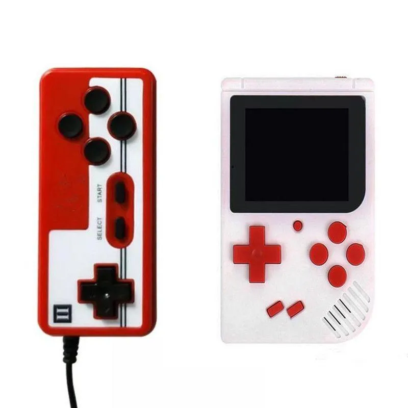 Портативные игровые игроки Minubles Handheld Retro Video Console Can Man хранить 400 игр 8 -битный Colorf ЖК -дисплей аксессуаров Dhkzm