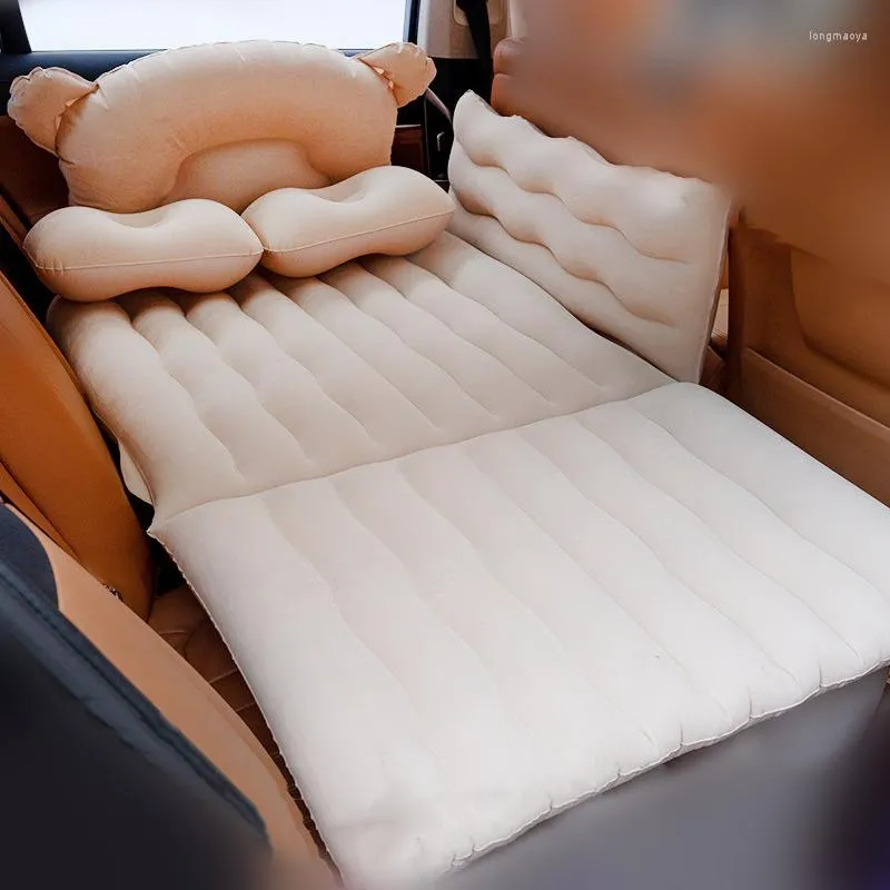 Accesorios interiores Cama de viaje para automóvil Colchón de aire plegable Asiento trasero Inflable para dormir Puede colocar Camas para sentarse Cojines para exteriores Inflable para acampar