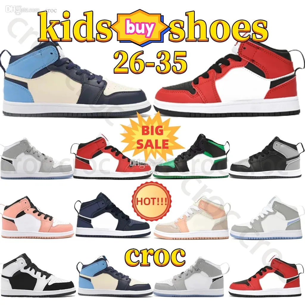 jumpman 1s kids shoes sports shoes childrens sneaker Boys Girls shoes Athletic outdoor spring new color popular little boy girl size 24-35 y1Hx#