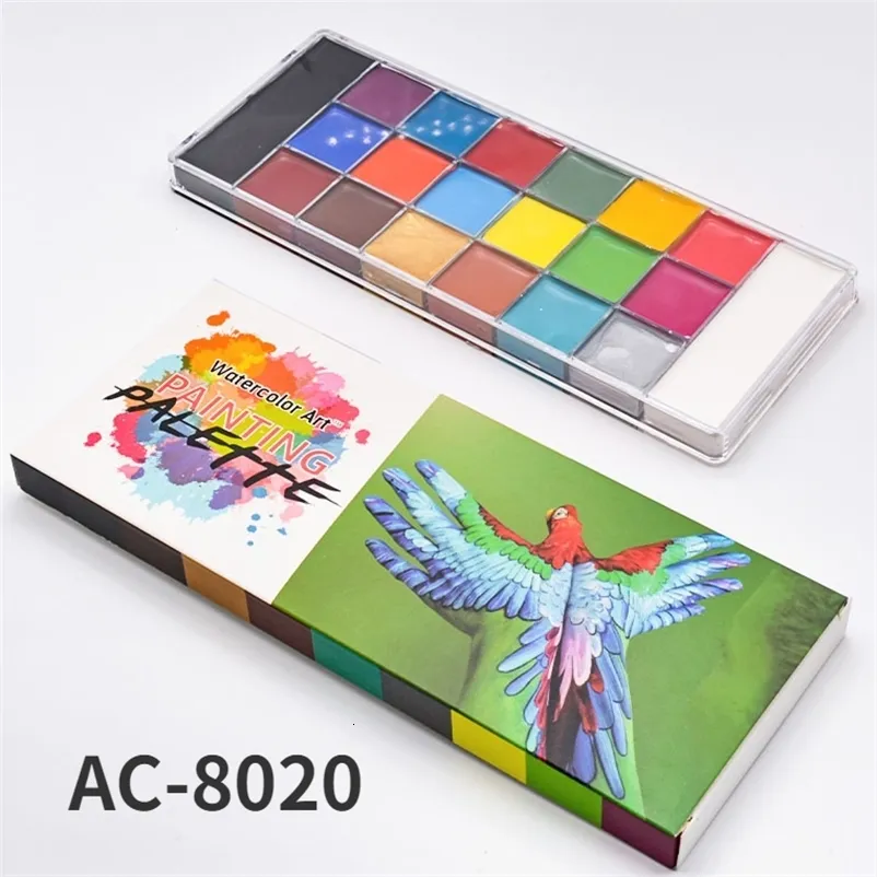 Body Paint Party Colors Face Makeup Paint Oil Safe Kids Flash body Painting eye makeup Halloween football Beauty makeup Palette wholesale 230718