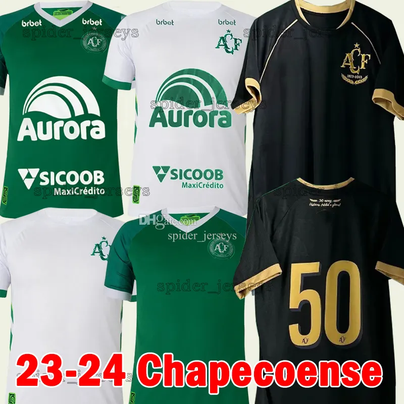 23 24 Chapecoense Soccer Jerseys 50 -årsjubileum 2023 2024 Home Away Alan Ruschel Ezequiel Ramon Silva Football Shirts Ravanelli Camisas de Futebol Men Uniforms