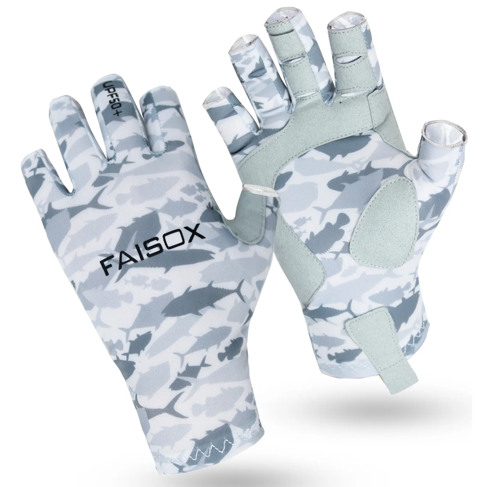 UPF50 Sun UV Protection Fingerless Sports Gloves For Men And Women