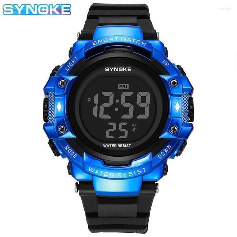 Snyoke Black Digital Watches Big Dial Watch 50 Relogio Masculino 2023