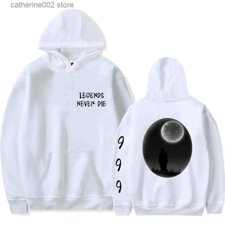 Hoodies masculinos moletons 2020 novo Juice Wrld moletons masculinos femininos Harajuku moda populares moletons moletons casuais streetwear estilo gótico moletons tops T230719