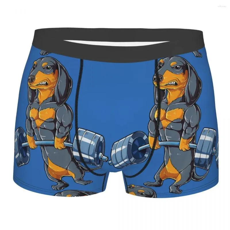 Underpants Funny Deadlifting Da Sausage Dog Homme Panties Men's Underwear  Comfortable Shorts Boxer Briefs