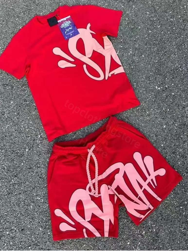 Syna World Logo T-shirt Short Set - Red