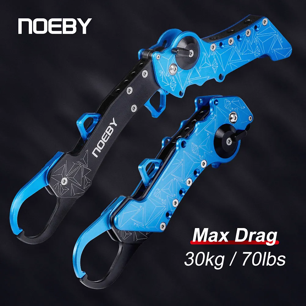 Visaccessoires Noeby Inklapbare Visgreep Aluminium Fish Lip Grip Fish Hook Controller Verstelbaar met Connect Ring Fishing Tool 230718