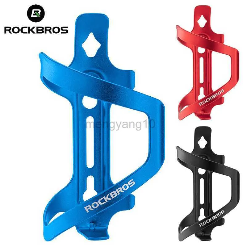 Botellas de agua Jaulas ROCKBROS Ultraligero Aleación de aluminio Bicicleta Botella Jaula 600 / 750ml Ciclismo Botella de agua MTB Road Cup Soporte Accesorios para bicicletas HKD230719