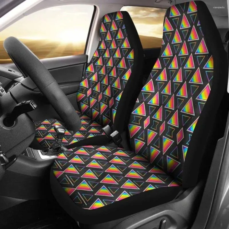 Pokrowce na siedzenia samochodowe pokrywają kolorowe flagi LGBT 2 Universal Front Protective