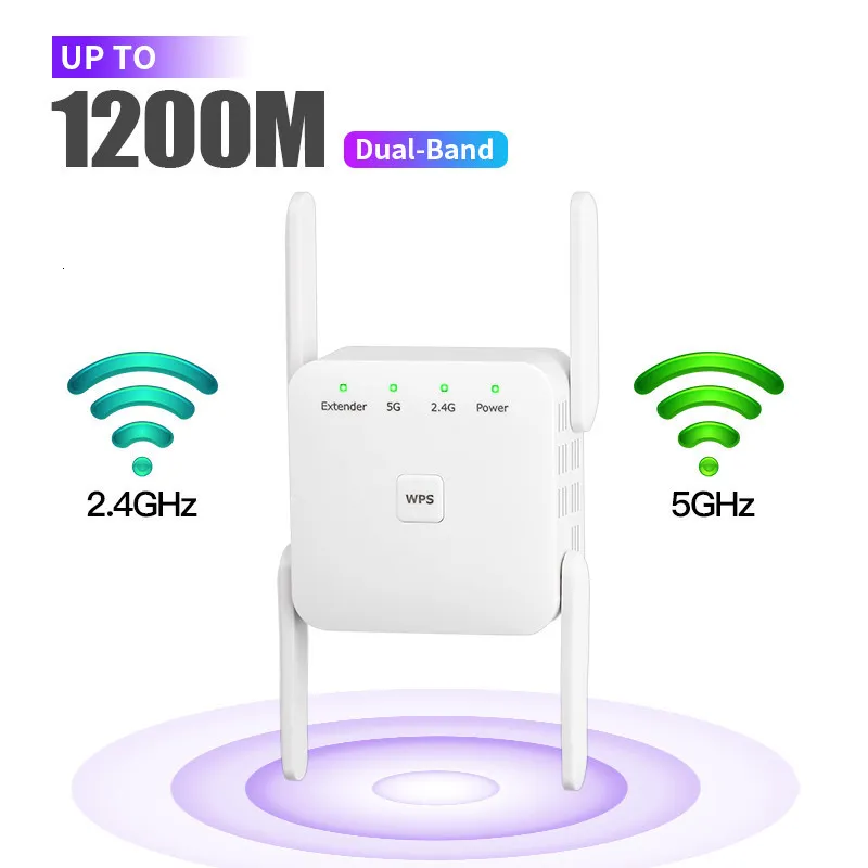 Routers 5Ghz Wireless WiFi Repeater WiFi Range Extender Router 1200Mbps Wi  Fi Internet Signal Amplifier Repeater 5G 2.4Ghz Wifi Booster 230718 From  Nian04, $13.5