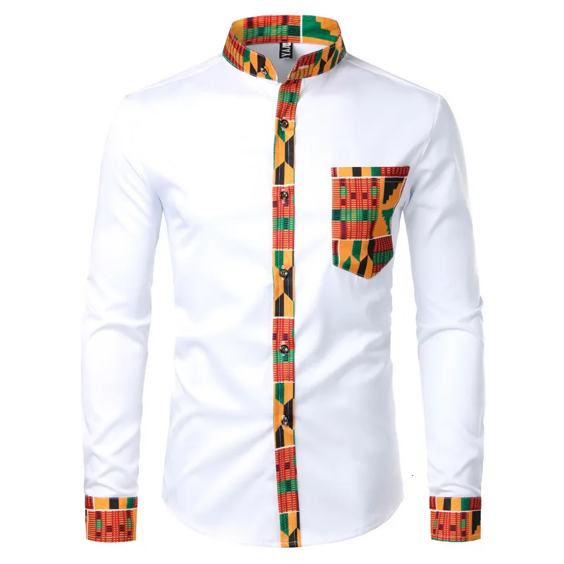 レディースツーピースパンツアフリカン服メンズシャツスタンディングネックデジタル印刷長袖の花カーディガントップ230718