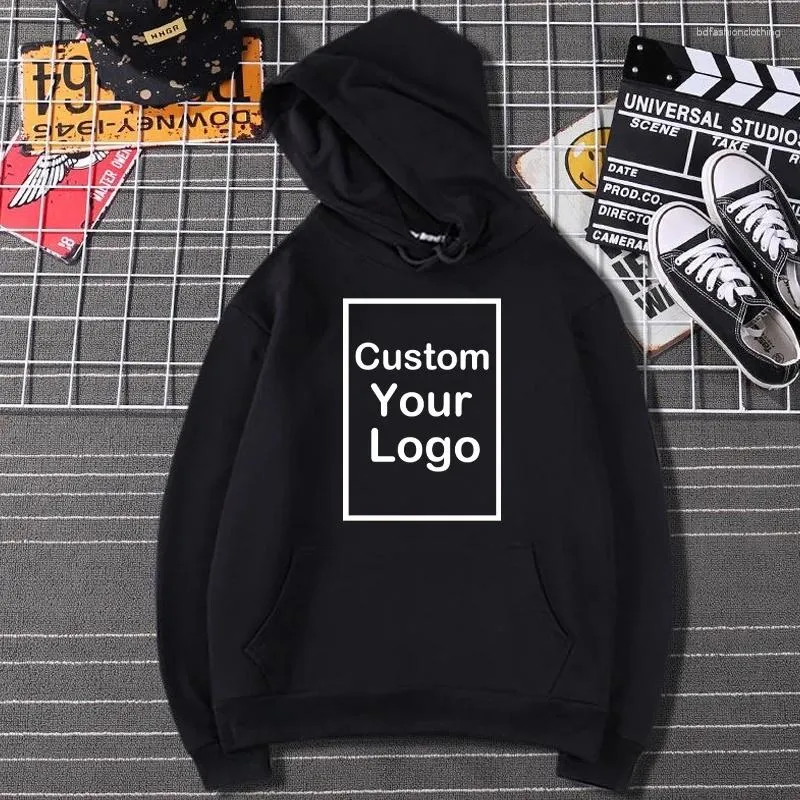 Męskie bluzy z kapturem Twój własny projekt Niestandardowy mężczyźni anime zimowi długi rękaw Top Hoddies Man Graphic Hoddies Man Tracksuit