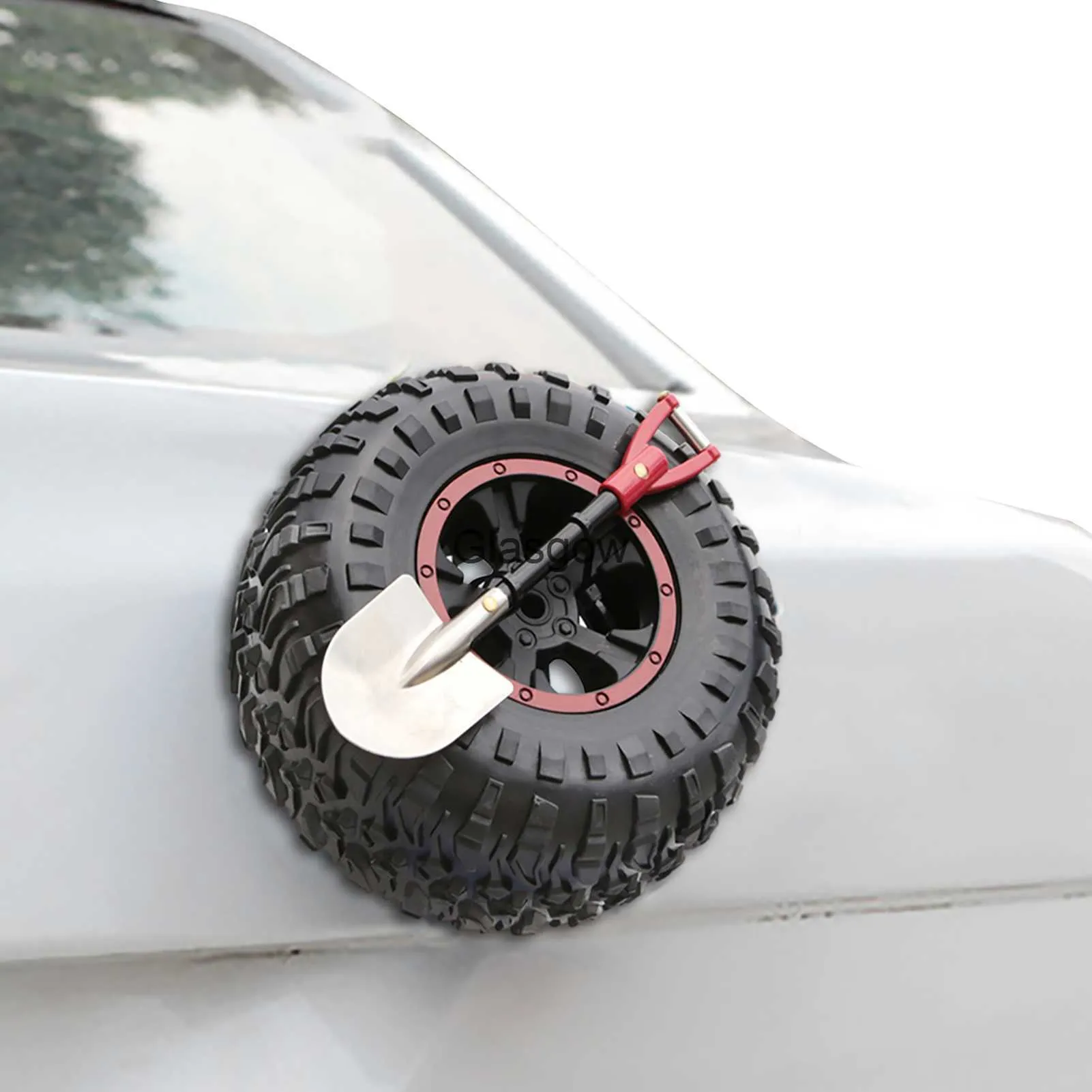 Miniature Spare Tire Car Exterior Decor Off Road Trunk Mount Mini Tire Spare Wheel SUV Decoration Accessories 2024