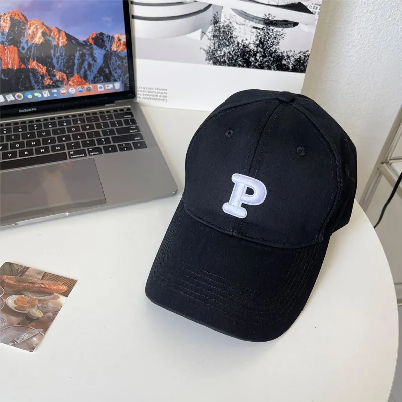 Gorra de cabeza grande con lengua de pato, cara pequeña, capota blanda, béisbol P versátil