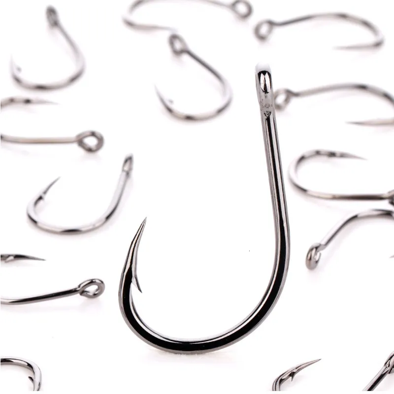 Heavy Saltwater Small Fishing Hooks With Black Nickel Circle Jig