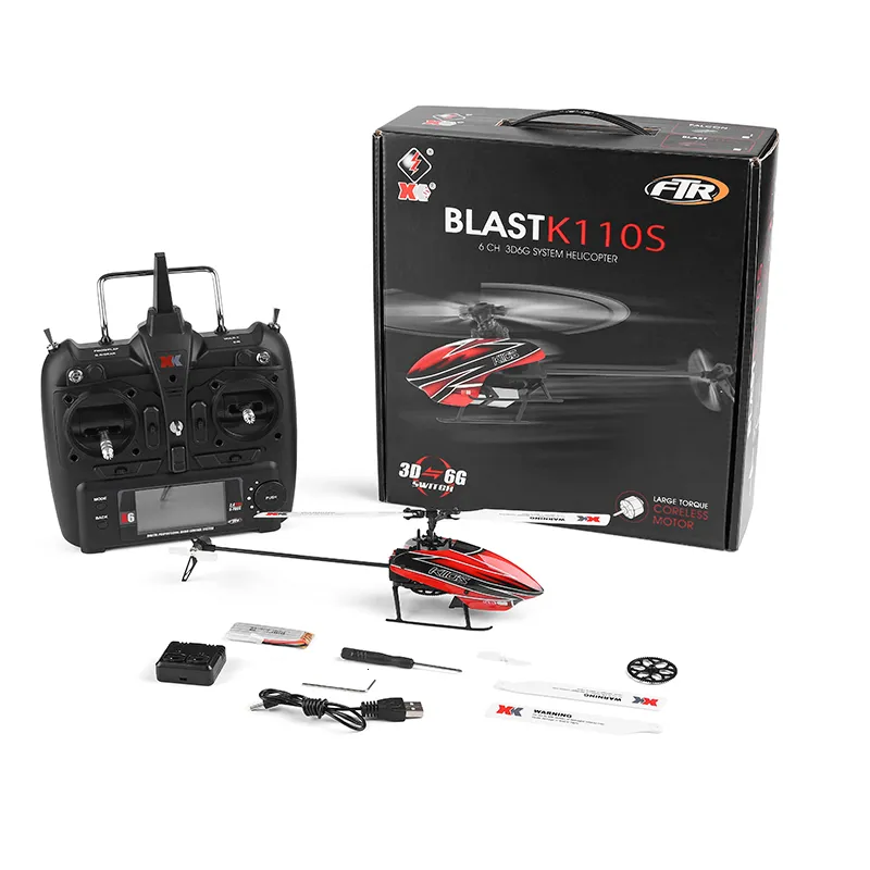 Modèle d'avion WLtoys XK K110 Mise à niveau K110S Radio Contorl Drone 2 4G 6CH 3D 6G Système Moteur Brushless RC Quadcopter Télécommande Avion 230719