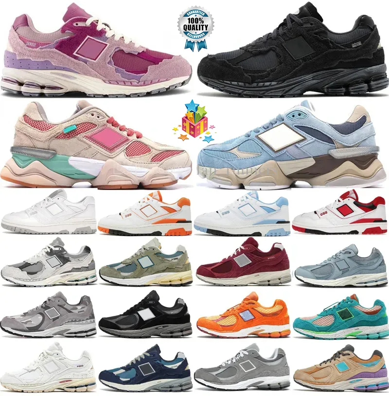 2002r dise ador nuevos saldos zapatos 550 zapatillas de deporte 9060 para hombre mujer paquete de protecci n fantasma rosa nube de lluvia espejismo