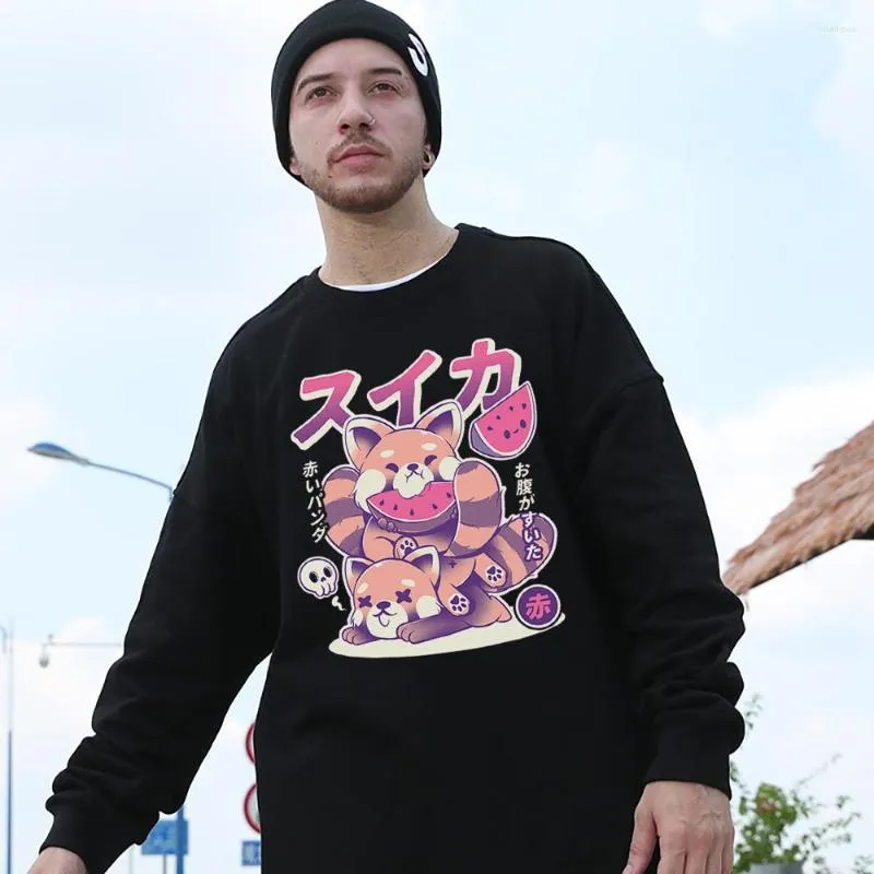 Men's Hoodies Watermelon Is Sweet Print Cotton Man Sweatshirt Harajuku Fashion Pullover Original Casual Streetwear Aesthetic Sports