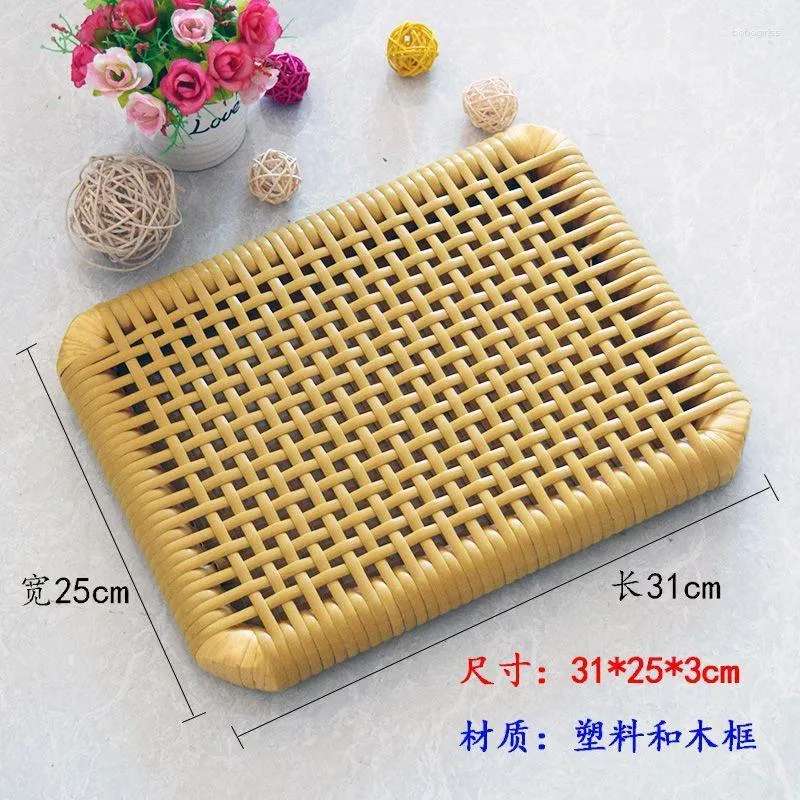 Pillow Imitation Rattan Hemorrhoid Seat Pad For Office Chair Car Wheelchair Pain Relief Good Comfort Cojin
