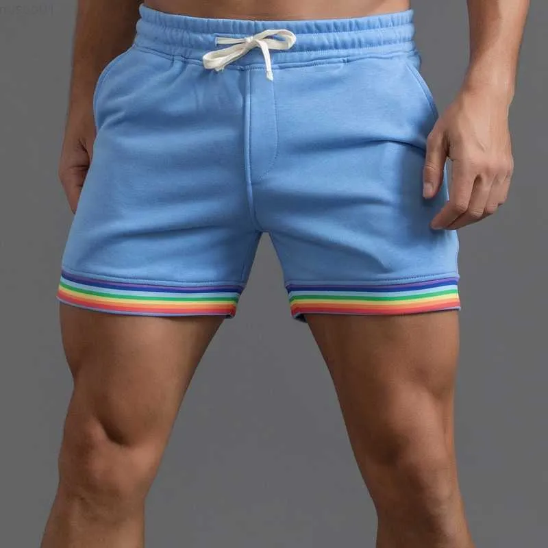 Мужские шорты Rainbow Man Home Shorts Fashion красочные L230719