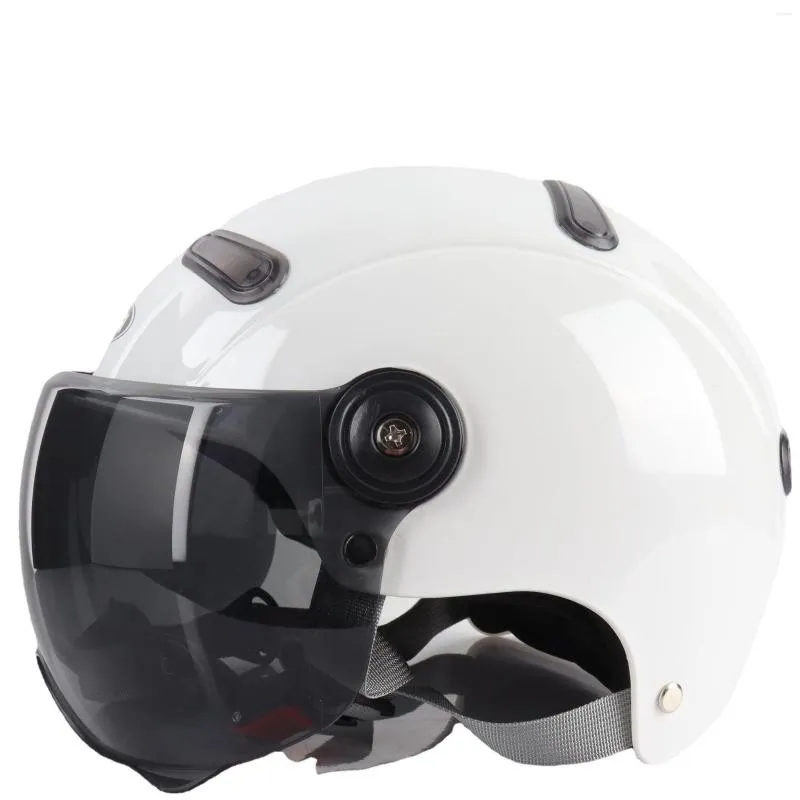 Motorcycle Helmets HD Anti fog 53 To 61 Cm Adult Electric Half Helmet Scooter Motor Crash Helmetor Moto Bike Sunshade Sun Protection Summer