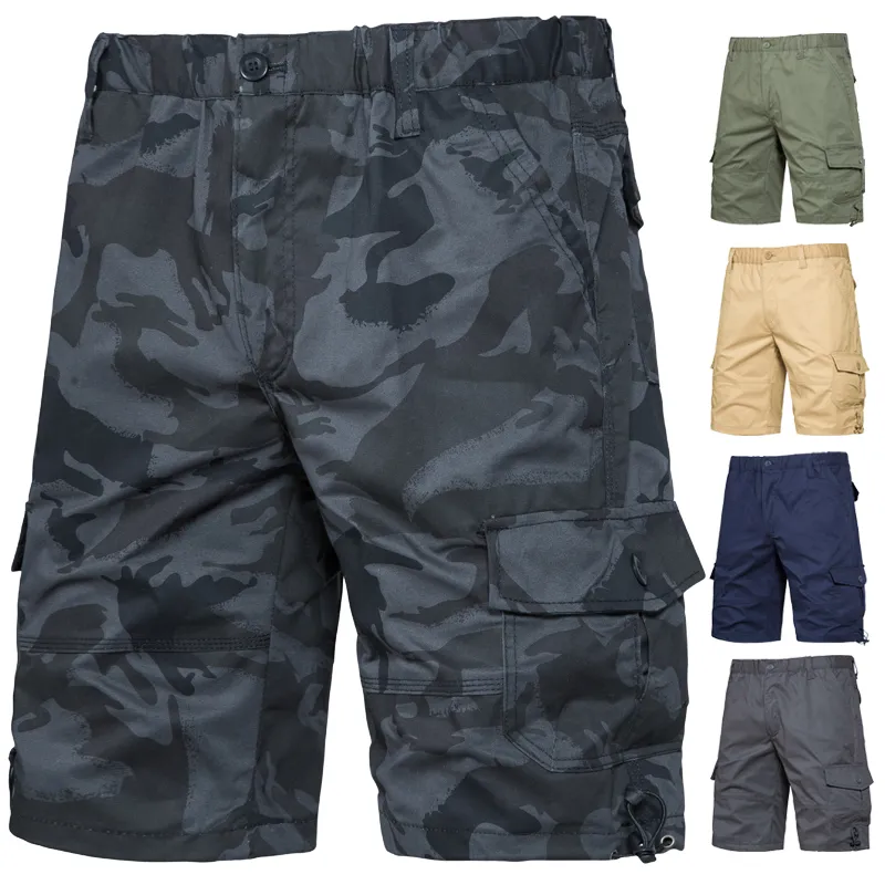 Shorts pour hommes été cinq points tendance ample confortable multi-poches Cargo pantalon grande taille mode décontracté sport 230719